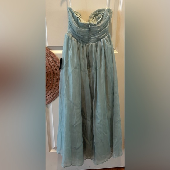 LULUS Fairytale Design Sage Green Organza Strapless A-Line Midi Dress XS NWT - Picture 7 of 14
